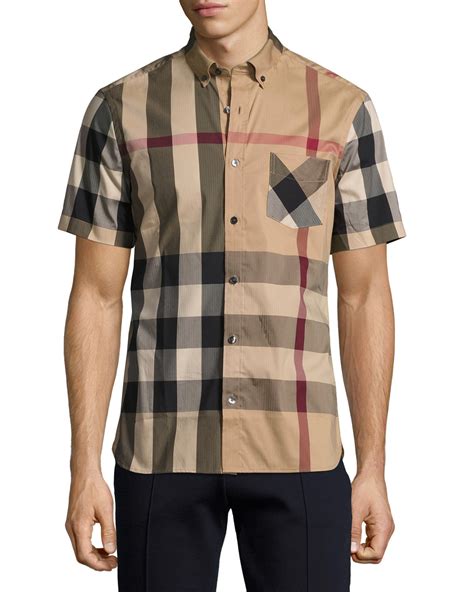 short sleeve burberry shirt